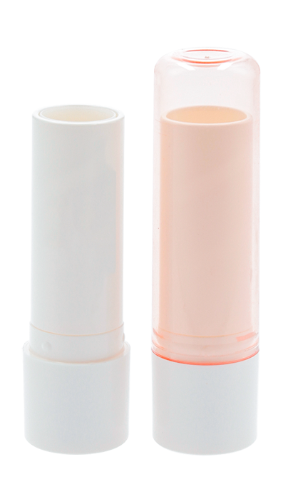 Two all-plastic pieces of lipstick packaging released in Yugas latest range of products